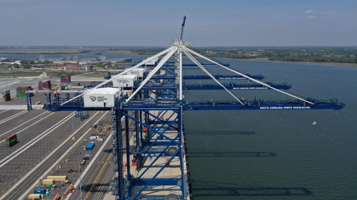 Leatherman Terminal has five ship-to-shore cranes (copy)